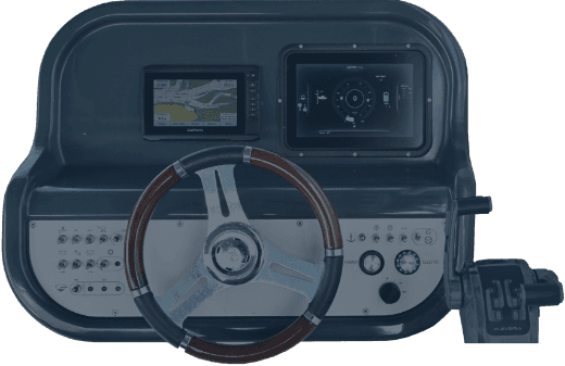 Poste de pilotage Pinball Boat